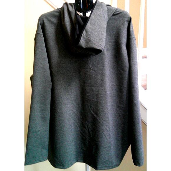 01. ALGO Men's 3x Performance Full Zip Hoodie Gray NEW - Picture 9 of 10